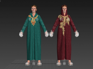 3d woman with arabian cloth 3Dモデル