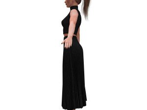 realistic female with clothing skirt 3D Модель
