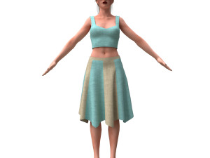 realistic woman 3D Model