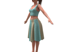 realistic woman 3D Model