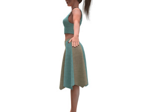 realistic woman 3D Model