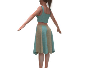 realistic woman 3D Model