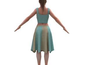 realistic woman 3D Model