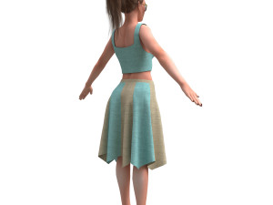 realistic woman 3D Model