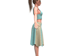 realistic woman 3D Model