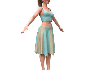 realistic woman 3D Model