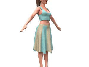 realistic woman 3D Model