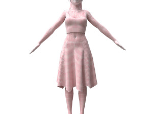 realistic woman 3D Model