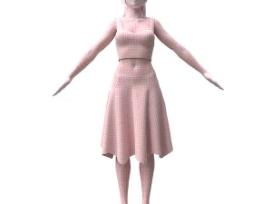 realistic woman 3D Model