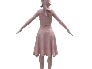 realistic woman 3D Model
