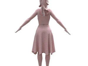 realistic woman 3D Model