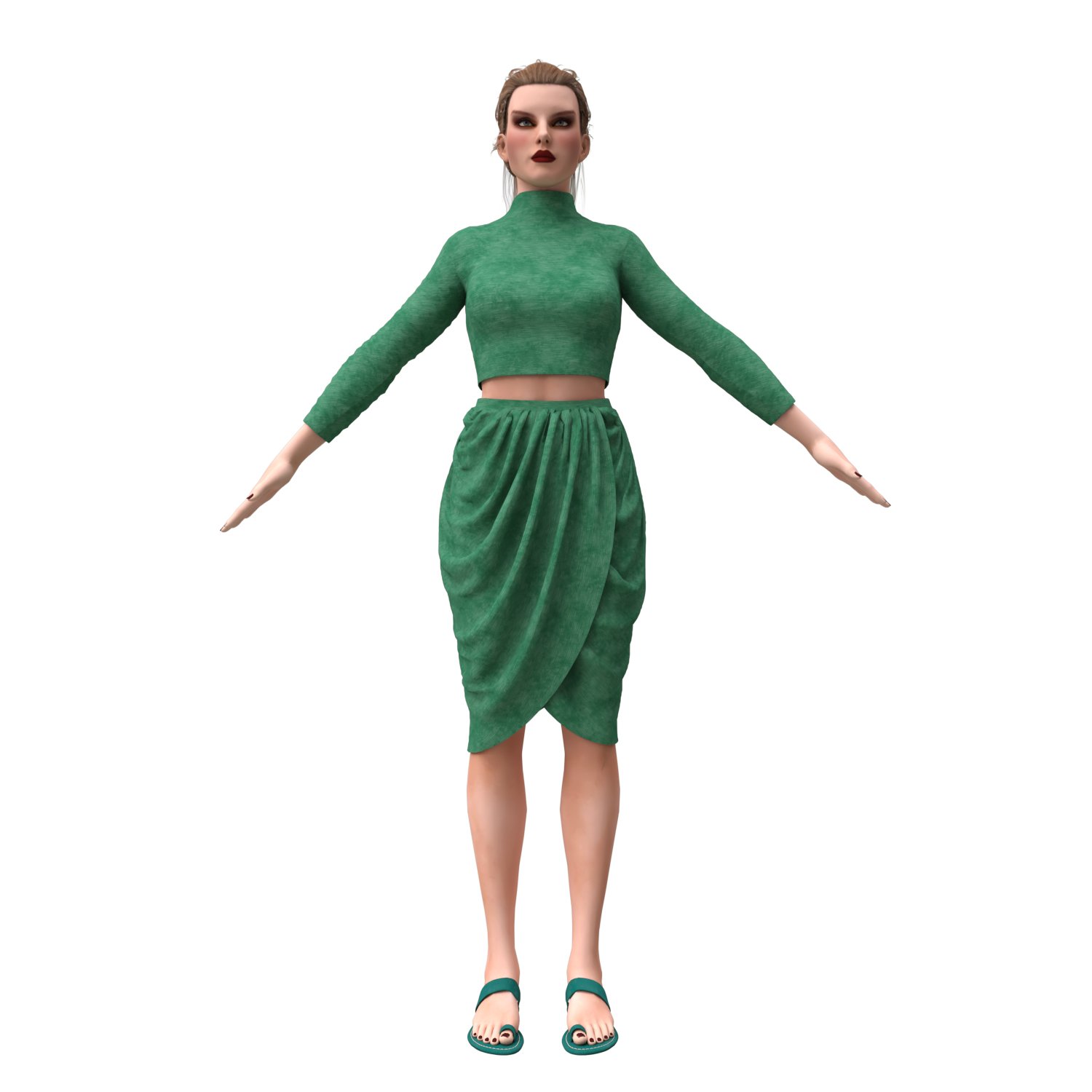 Realistic Female Outfits 3D model