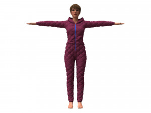 womens overalls 3Dモデル