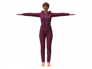 womens overalls 3D Model