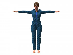 womens overalls 3Dモデル