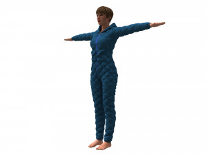 womens overalls 3Dモデル