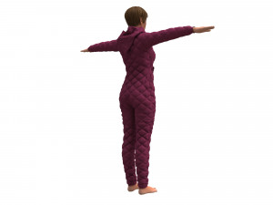 womens overalls 3Dモデル