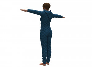 womens overalls 3Dモデル