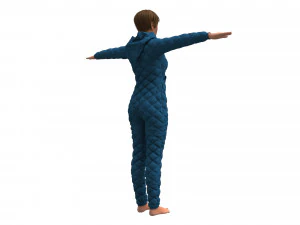womens overalls 3D Model