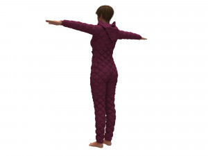 womens overalls 3Dモデル