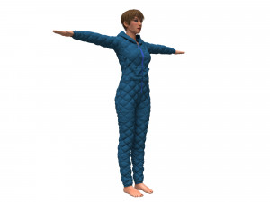 womens overalls 3Dモデル
