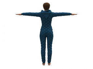 womens overalls 3Dモデル