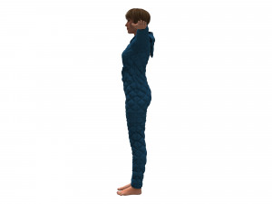 womens overalls 3Dモデル