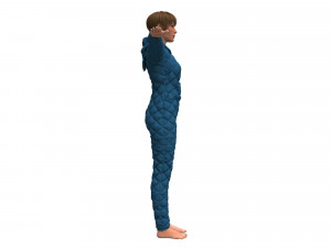 womens overalls 3Dモデル