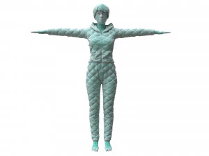 womens overalls 3D Model