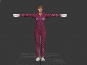 womens overalls 3Dモデル
