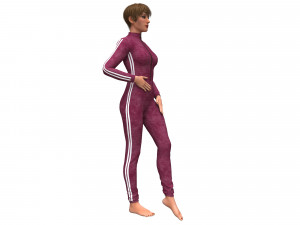 3d realistic womans with clothing design Modello 3D