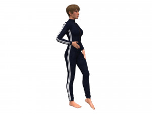 3d realistic womans with clothing design Modello 3D