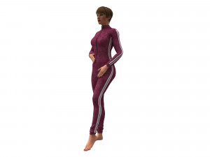 3d realistic womans with clothing design Modello 3D