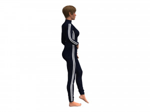 3d realistic womans with clothing design Modello 3D