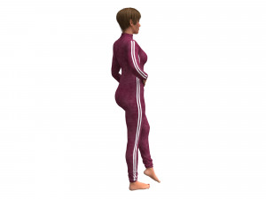 3d realistic womans with clothing design Modello 3D