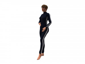 3d realistic womans with clothing design Modello 3D