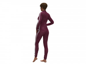 3d realistic womans with clothing design Modello 3D