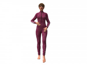 3d realistic womans with clothing design Modello 3D