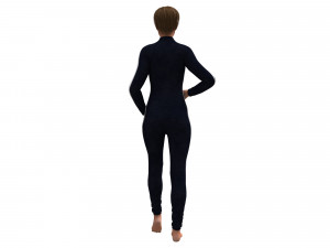 3d realistic womans with clothing design Modello 3D