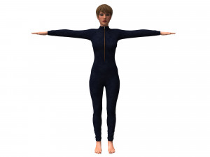 3d realistic womans with clothing design Modello 3D