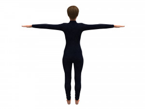 3d realistic womans with clothing design Modello 3D