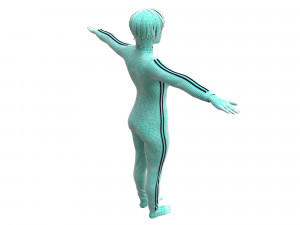 3d realistic womans with clothing design Modello 3D