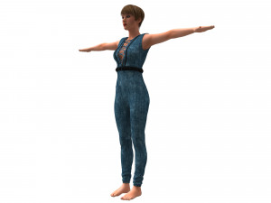 3d realistic womans with clothing design Modello 3D