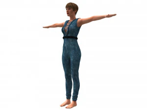 3d realistic womans with clothing design 3D Model