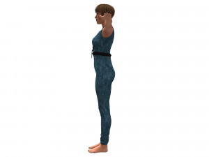3d realistic womans with clothing design Modello 3D