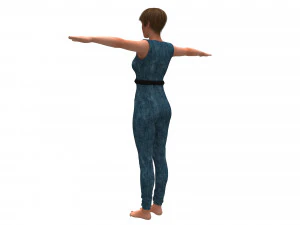 3d realistic womans with clothing design 3D Model