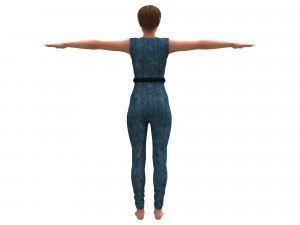 3d realistic womans with clothing design Modello 3D