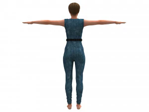 3d realistic womans with clothing design 3D Model
