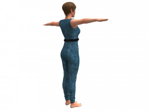3d realistic womans with clothing design Modello 3D