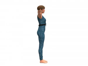3d realistic womans with clothing design 3D Model